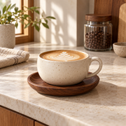 Elora Meadow Latte Cup & Walnut Saucer